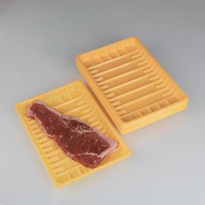 Buy cheap Yellow Hengmaster Plastic Disposable Vegetable Tray For Meat Seafood from wholesalers