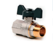 Buy cheap F/M Thread Connection Brass Ball Valve With Butterfly Handle from wholesalers