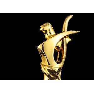Poly Resin Material Award Cups Trophies With Abstract Figure Design