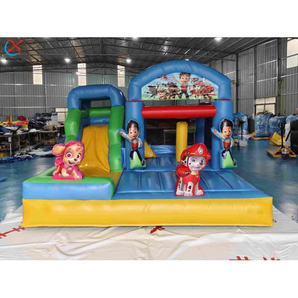 Buy cheap Popular Cartoon Inflatable Bounce House With Slides PAW Patrol Inflatable Combo For Kids from wholesalers