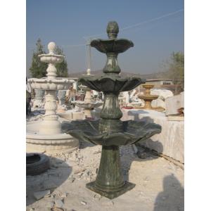 Buy cheap 3 Tier Flower Carved Stone Marble Water Standing Fountain from wholesalers