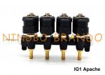 Buy cheap IG1 Apache OMB Type LPG / CNG Rail Injectors HD 4 Cylinders 3 Ohms DC12V from wholesalers