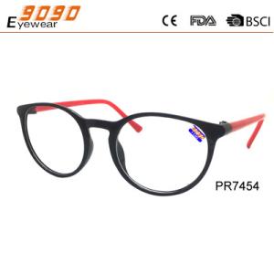 Buy cheap 2018 new design reading glasses ,made of PC frame,metal hinge ,suitable for women and men from wholesalers