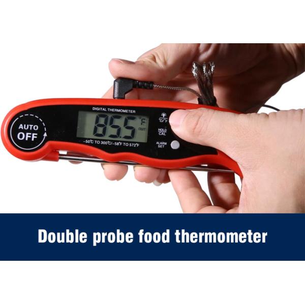Quality High Temperature Alarm Barbecue Smoker Thermometer Dual Probes Food Safety for sale