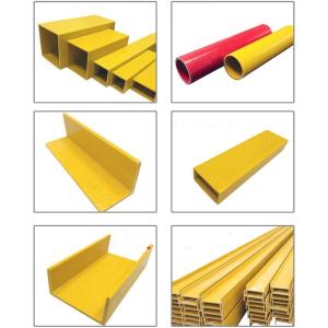 Buy cheap Customized Width FRP Pultruded Sections Heat Resistance Weather Proof from wholesalers