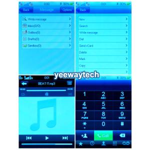 Buy cheap HiPhone A5 Quad Band Three Cards Three Standby Dual Cameras Bluetooth Java 3.2-inch Touch Screen Phone from wholesalers
