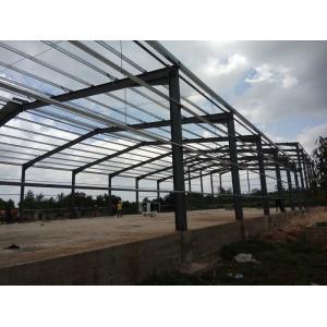 Buy cheap Q345B Welded Prefabricated Warehouse Building , H Section High Bay Warehouse product