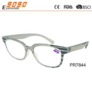 Buy cheap Colorful rectangle readig glasses with PC frame, plastic hinge ,suitable for women from wholesalers