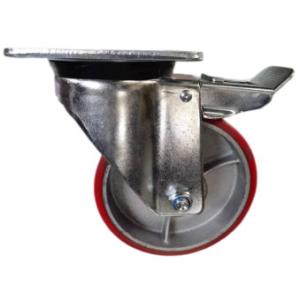 Buy cheap Europe Industrial Swivel PU Castor With Brake 500kg product