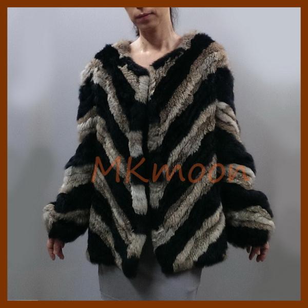 Buy cheap knitted Rabbit fur coat -MKL105# from wholesalers
