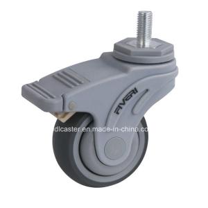 Buy cheap Ball Bearing 3 95kg Threaded Brake TPR Caster K5413-736 Ideal for Caster Applications from wholesalers