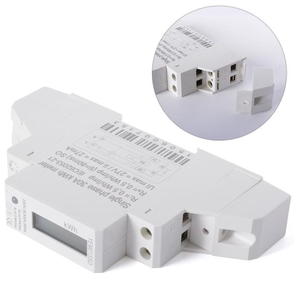 Buy cheap Small Volume Single Phase Electric Meter With 35mm Din Rail PC , Customized Size from wholesalers