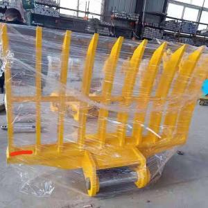 Buy cheap Customized  Excavator Land Clearing Rakes 1 - 50 Ton Excavator Q355B Stick Rake from wholesalers