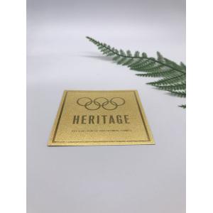 Buy cheap Embossable Adhesive Backed Aluminum Labels For Alcohol Packaging product