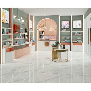 China White Polished Glazed Porcelain Tile 900x1800mm Non-Slip Floor on sale