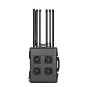 Buy cheap High Power Draw Bar Box 8 Channels Drone Signal Jammer With  800W High Power And Up To 3000 Meters Shilding Distance  blocks  WIFI GPS 915 433 Signals product
