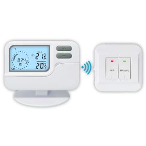 Temperature Control Wireless Room Thermostat Featuring Approx 50m Transmission