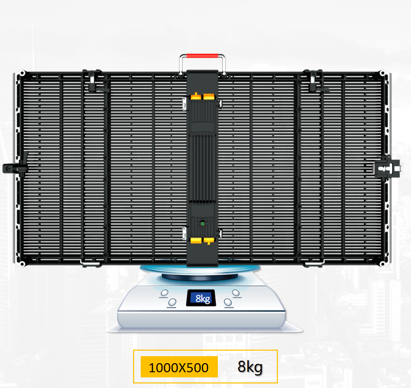 Buy cheap Crystal Series Outdoor Transparent LED Screen with P5.2-10.42mm Pixel Pitch 1000×500mm Cabinet and 9000nit Brightness from wholesalers