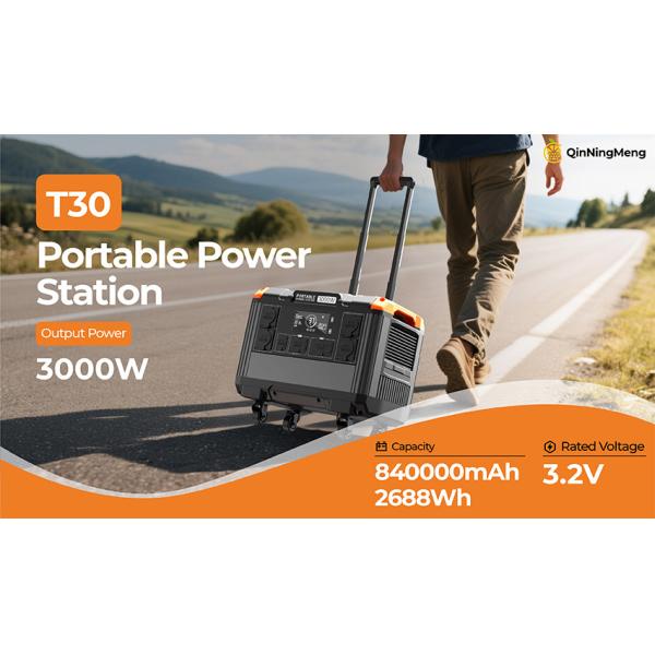 Buy cheap LCD Display 3000W 2688Wh LiFePo4 Portable Solar Power Station with Pure Sine Wave Inverter MPPT Controller and EU US Plug Types from wholesalers