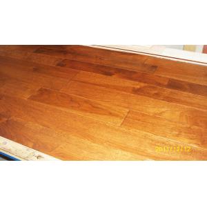 Buy cheap American Hickory Solid Flooring handscraped and Distressed Surface from wholesalers
