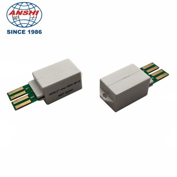 Buy cheap ANSHI ADSL2 Over ISDN Splitter PBT Material Single Pair from wholesalers