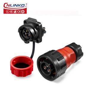 Buy cheap Cnlinko YM 24 3 Pin Plastic Circular Single Hole Waterproof Aviation Plug Connector Plastic Single Hole Male and Female Socket from wholesalers