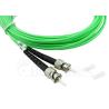 Buy cheap 100G OM5 Duplex Fiber Optic Patch Cord 125μm LC To ST Lime Green from wholesalers