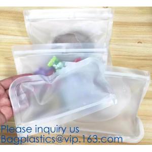 Buy cheap Essential housewares, Fresh Lock, Seal Fresh, Portable Reusable Food Zip lockk Seal Silicone Fresh Freezer Bag For Travel from wholesalers