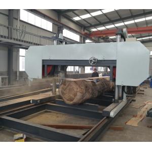PLC Automatic Setworks Heavy Duty Sawmill Machine Wood Cutting