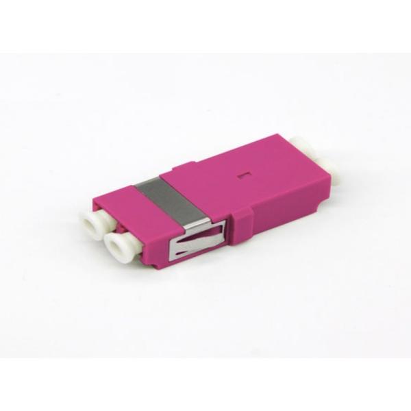FTTH OM4 Multimode Duplex Optical LC Fiber Optic Adapter with Insertion Loss ≤0