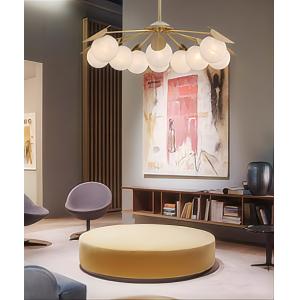 Buy cheap Bronze Glass Pendant Chandelier Lights 2700K/3000K/3500K from wholesalers