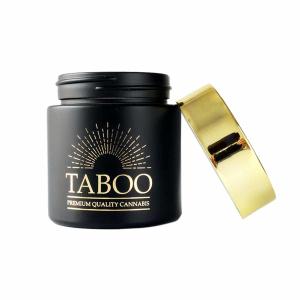 Stylish 60mm Diameter Glass Storage Jars With Smooth Cap And Kid Resistant Child