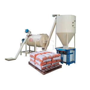Buy cheap 1-8 T / H Small Dry Mix Mortar Mixing Plant Wall Putty Floor Tile Adhesive Glue Grout Making Machine from wholesalers