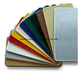 Quality 3mm PE Aluminum Composite Panel Surface Brushed Anodized for sale