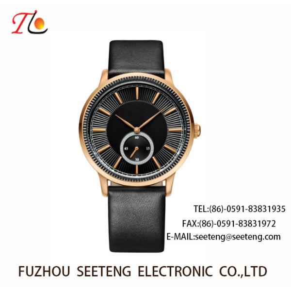 QUARTZ WATCH PU STRAP COUPLE WATCH WITH EXQUISITE RELIEF