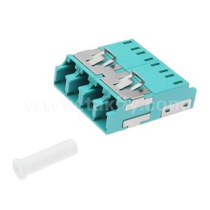 LC Quad Fiber Optic Adapter APC UPC Multimode Without Flange
