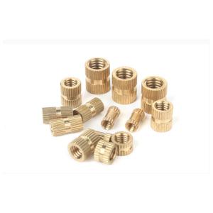 Buy cheap Brass Knurled Inlaid Nut Copper Injection Injection Double Pass Chamfered Knurled Copper Nut Set With Inlaid from wholesalers