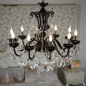 Black and silver crystal chandelier light fixtures ( WH-CY-20)