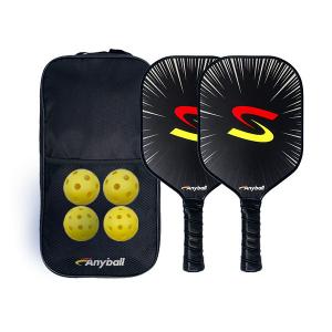 China Customized Pickleball Paddles Set Of 2 Pieces Pickleball Rackets Set With 4 Balls Racket on sale