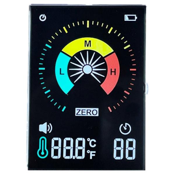 Buy cheap OEM ODM Black Background VA LCD Display Hygrometer Thermometer Display from wholesalers