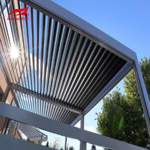 Buy cheap Rainproof Motorized Aluminum Pergola Gazebo Louvered Roof For Garden Building from wholesalers