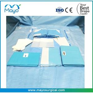 Buy cheap FDA Approval Cardiovascular Drape Set Surgical Thoracic Drape Pack from wholesalers