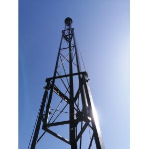 15m Light Weight Telescopic Crank Up Pully Guyed Cell Tower