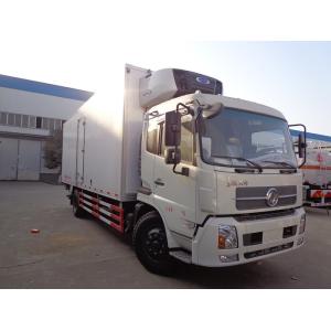 Dongfeng 10 Ton Refrigerated Truck , -15 ℃ Refrigerated Delivery Truck With Rear