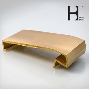 Buy cheap Expert Shining Golden Windows And Doors Copper Alloy Profiles Brass Extrusion product
