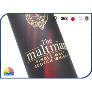 Whisky Wine Paper Cylinder Packaging Boxes Cardboard Roll Packaging