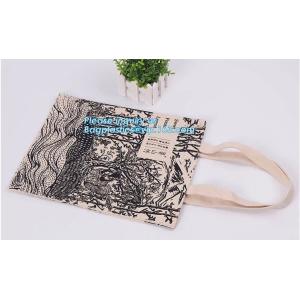 Reusable 100% Cotton Canvas Bag Canvas Tote Bags Convenient Environmentally