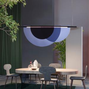 Buy cheap High Brightness LED Creative Purple Restaurant Chandelier With Acrylic Lampshade from wholesalers