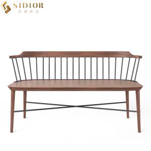 Buy cheap Antique Style Restaurant Booth Sofa Seating Solid Wood 76cm Height from wholesalers