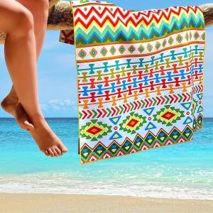 Buy cheap Personalized Microfiber Sand Free Custom RPET Beach Towel With Zipper Pocket from wholesalers